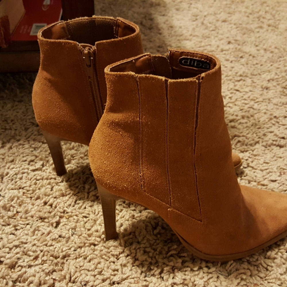 Diba Heel suede leather bootie